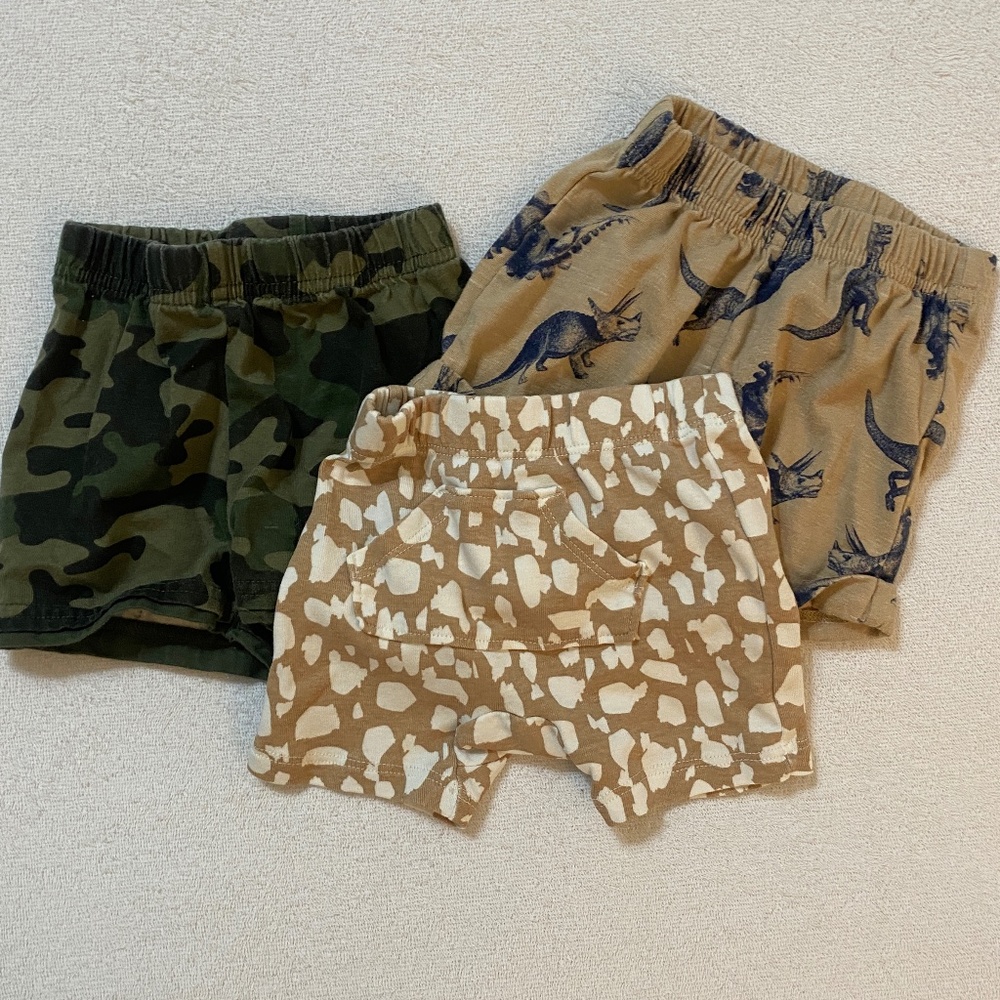 Infant Boy Cotton Shorts, Set of 3